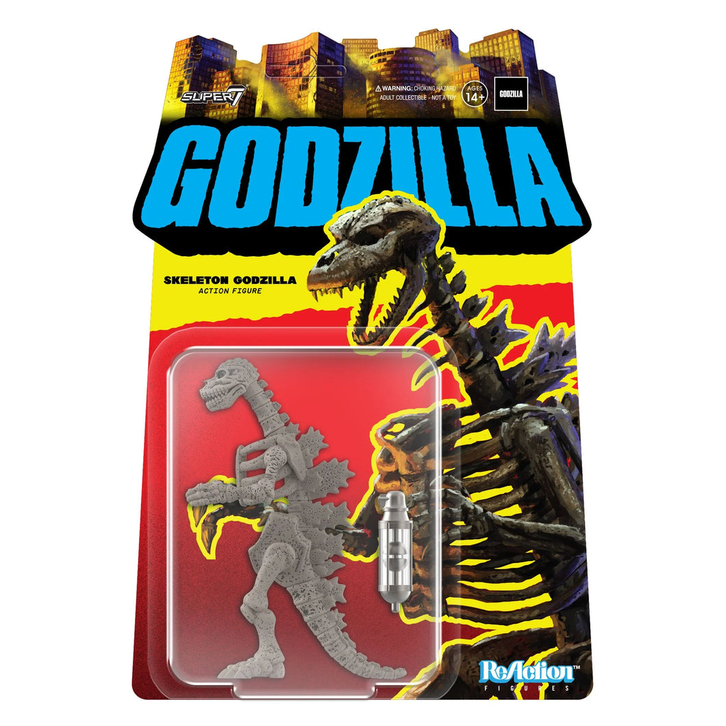 Super7 Toho ReAction Figure - Godzilla - Godzilla Skeleton (Grey)