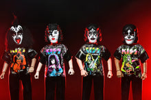Load image into Gallery viewer, KISS x Ben Cooper Costume Kids Collection - The Starchild, The Demon, The Spaceman &amp; The Catman Costumed Action Figure Bundle
