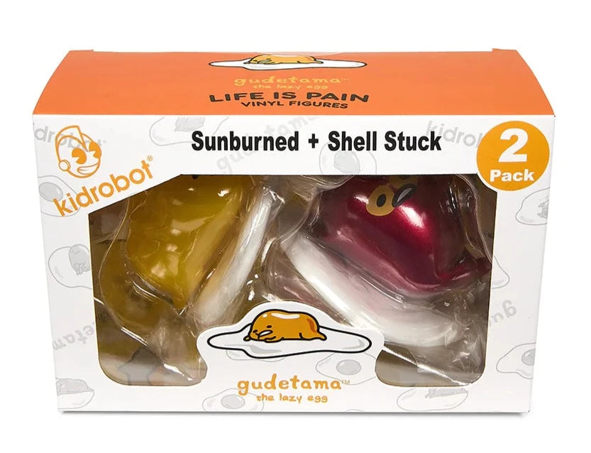 Kidrobot Gudetama Sunburned + Shell Stuck 2 Pack