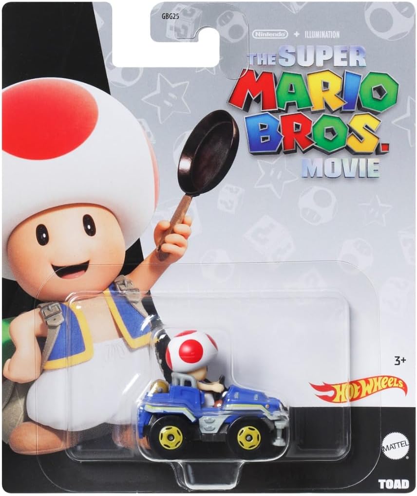 Hot Wheels Mario Bros Movie - Toad