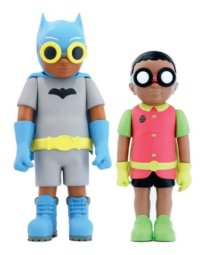 Hebru Brantley Flynamic Duo Batboy & Sparrow ’66 & ’89 Edition Vinyl Figure Set