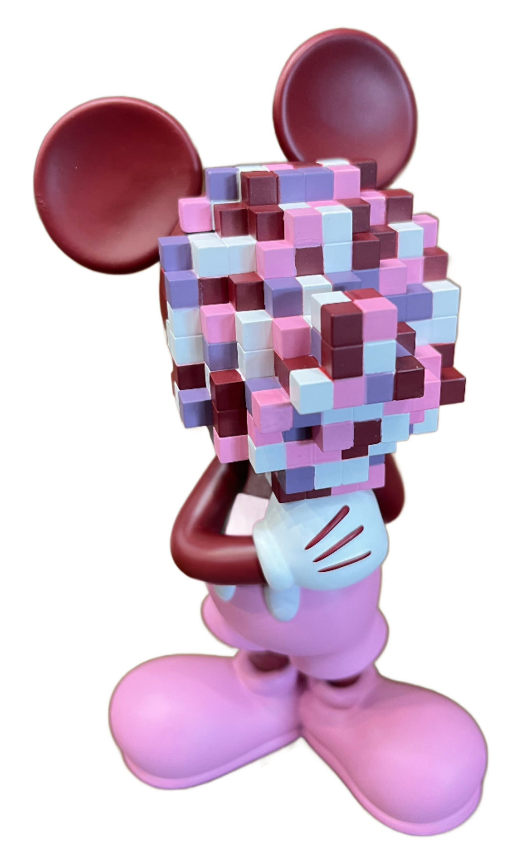 Milk Cargo Mickey Mosaic Figure - Maroon Colorway