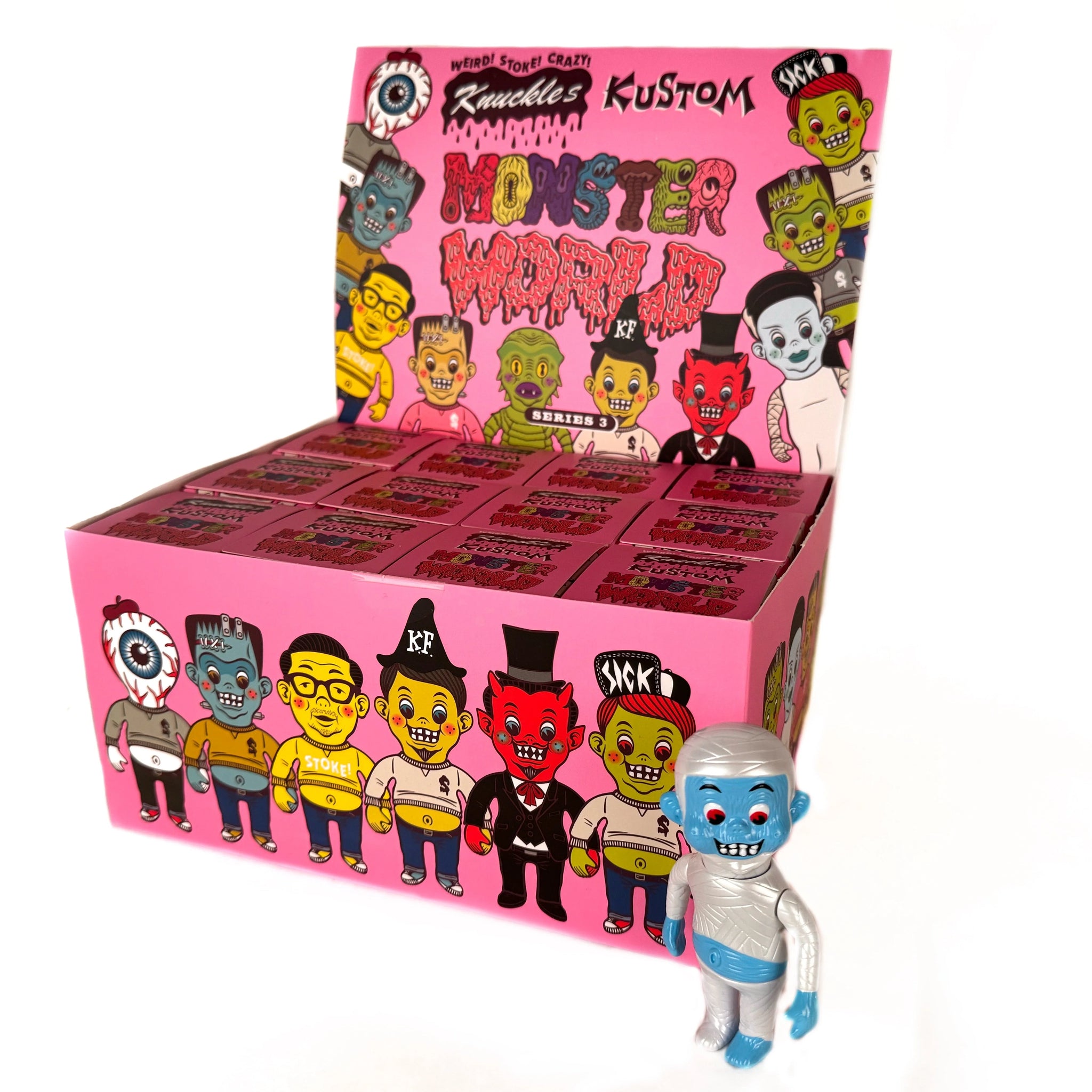 Headlock Knuckles Kustom Monster World Blind Box (Series 3) (FULL