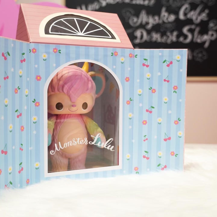 Monster Lulu モンスタールル アートトイ パステルピンク Wrong Gallery x Ayako Kishi Monster LuLu Vinyl Figure – 3DRetro