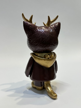Load image into Gallery viewer, Morris the Cat with Antlers Sofubi (RICH CHOCOLATE MORRIS  )
