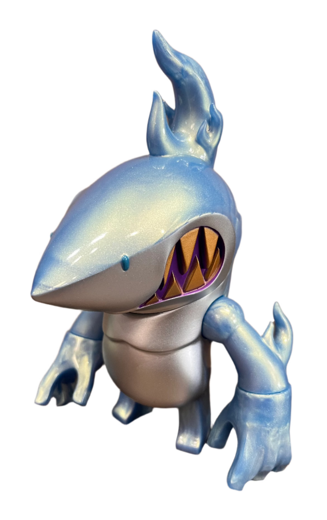 Toumart Inc. Raging Shark Sofubi Figure (Pale Blue Shimmer)