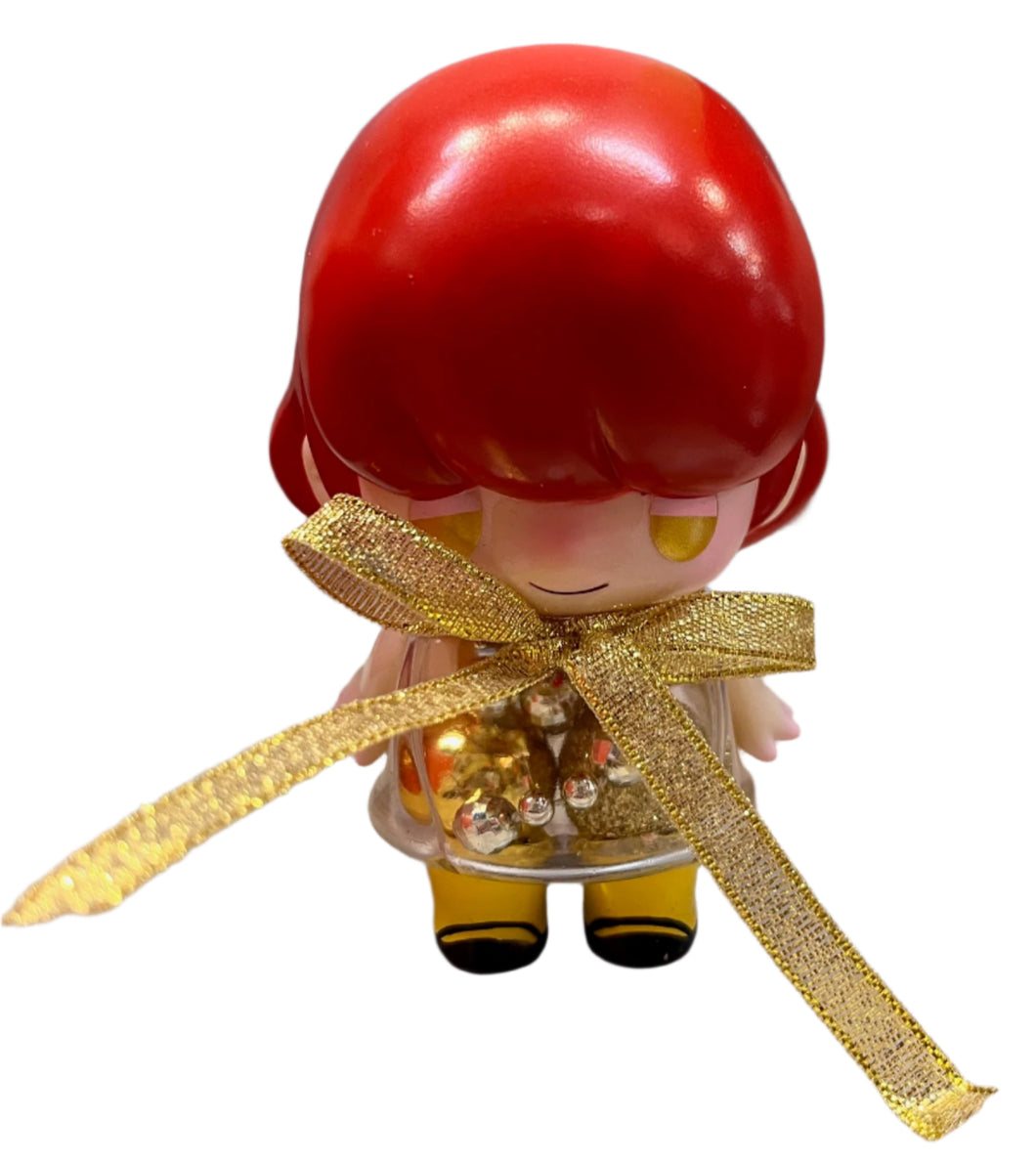 Seri Norica A Girl Sofubi Figure - Lucky Edition (Gold Ribbon)