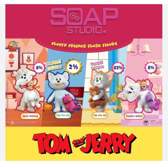 Soap Studio Tom and Jerry Fluffy Friends Plush Blind Box Series