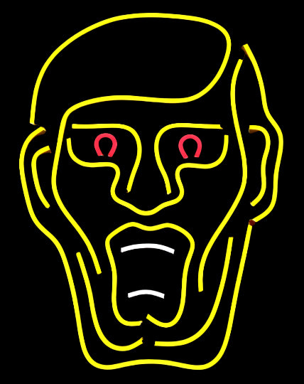 Punk Drunkers Neon Sign - Yellow – 3DRetro