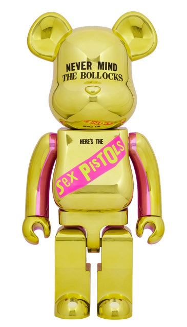 BE@RBRICK Sex Pistols NEVER MIND THE BOLLOCKS Chrome Ver 1000%