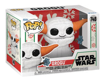 Load image into Gallery viewer, Funko Pop! Star Wars 74 The Mandalorian - Grogu Snowman (Holiday Edition)
