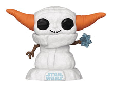 Load image into Gallery viewer, Funko Pop! Star Wars 74 The Mandalorian - Grogu Snowman (Holiday Edition)
