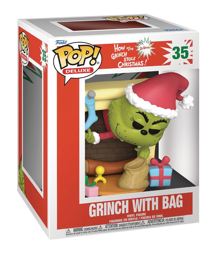 Funko Pop! Deluxe 35 How The Grinch Stole Christmas - Grinch with Bag