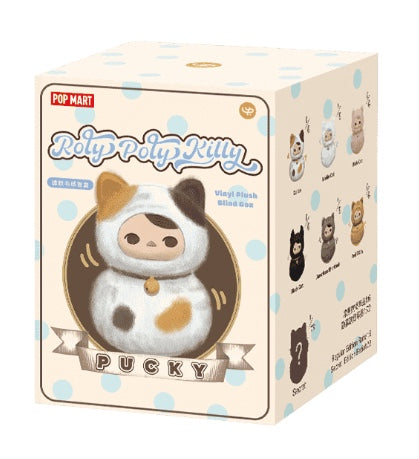 Pop Mart Official Pucky Roly-Poly Kitty Series Vinyl Plush Blind Box