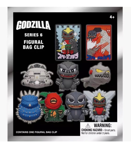 Godzilla Series 6 3D Foam Bag Clip Mystery Pack