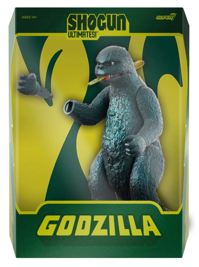 Super7 TOHO Ultimates Shogun Godzilla Action Figure (Green Metallic Hawaii)