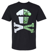 Load image into Gallery viewer, DesignerCon 2024 Johnny Cupcakes Crossbones GID Shirt
