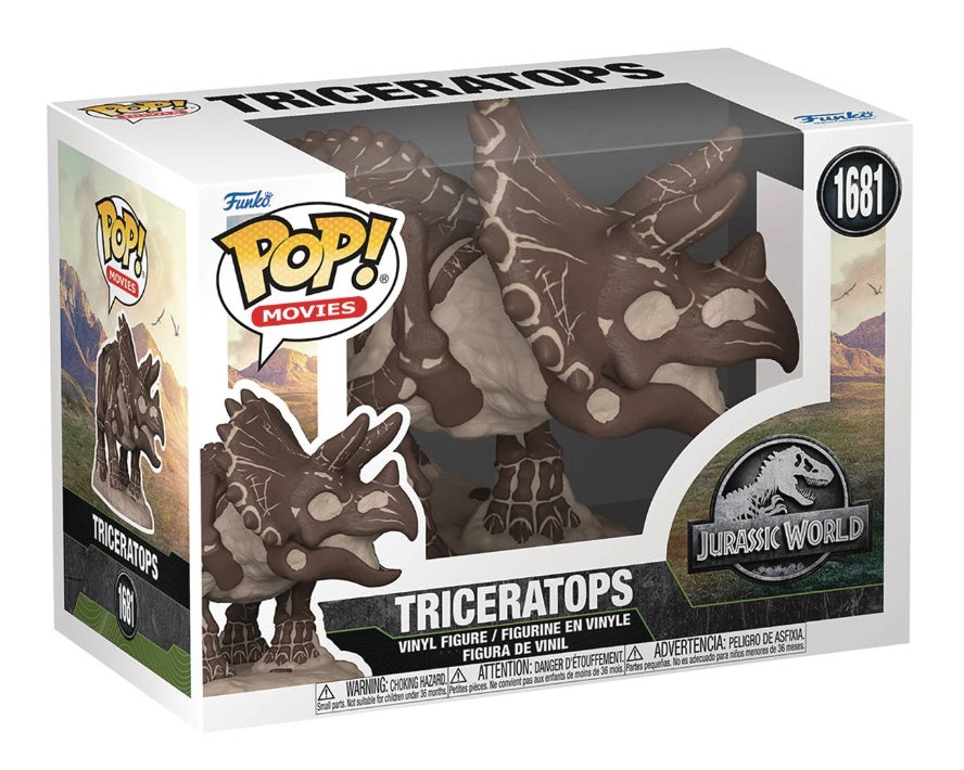 Funko Pop! Movies 1681 Jurassic Park - Triceratops (Fossil)