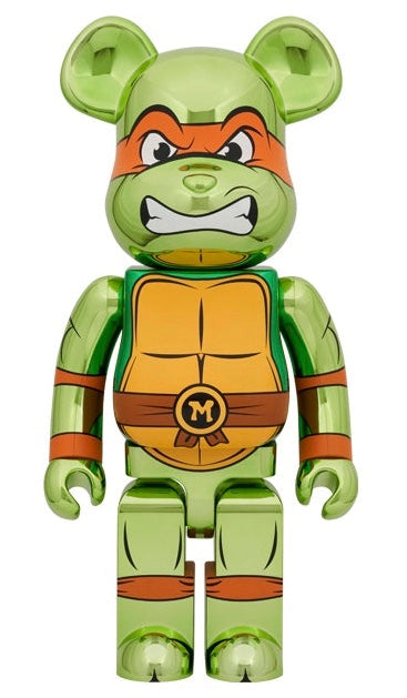 BE@RBRICK MICHELANGELO CHROME Ver. 1000%