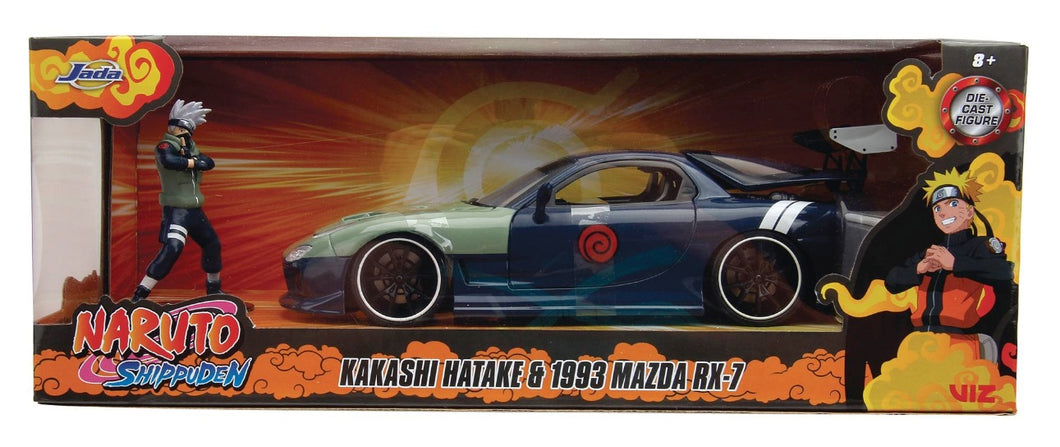 Jada Toys Naruto 1995 Mazda RX-7 with Figure 1/24 Die-cast Vehicle