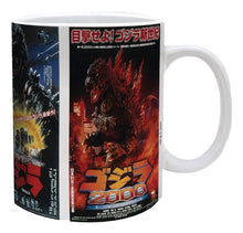 Load image into Gallery viewer, Godzilla Movies Collage 12oz Coffee Mug
