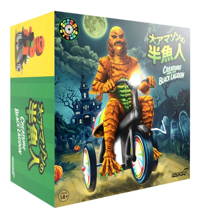 Super7 Universal Monsters Super Cycles - Creature from the Black Lagoon (Orange & Black)