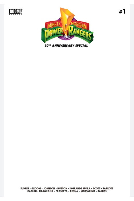 Mighty Morphin Power Rangers 30th Anniversary Special - Cover E Sketch Variant