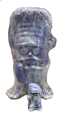 Blackbook Toys Boo and Mini Sofubi Figure Set (Blue Marble)
