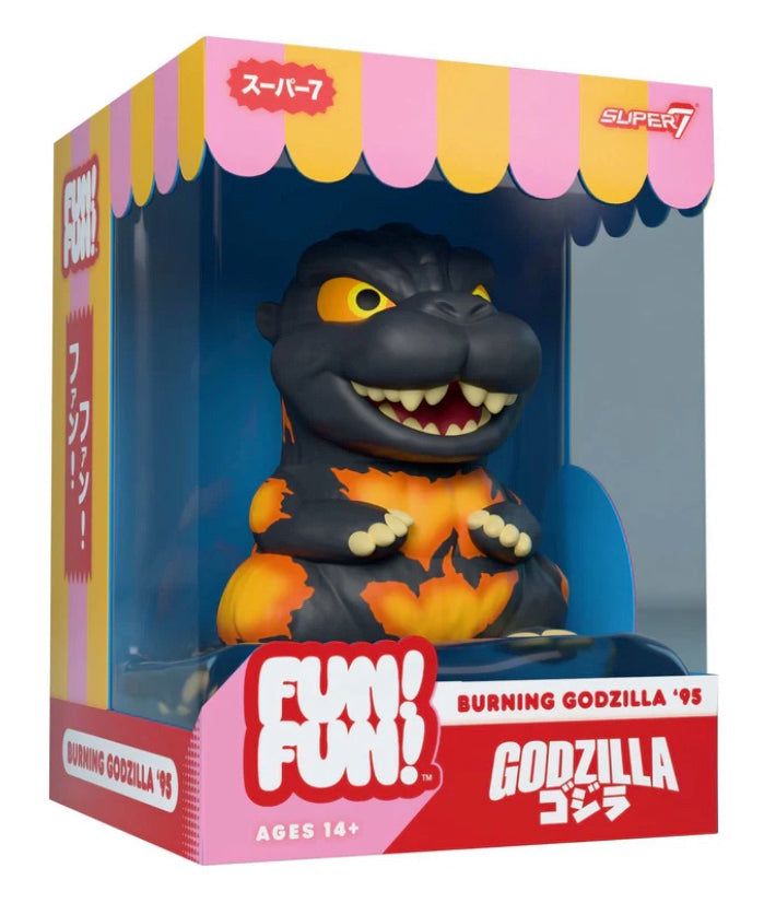 Super7 Toho FUN! FUN! Godzilla Vinyl Figure - Burning Godzilla – 3DRetro
