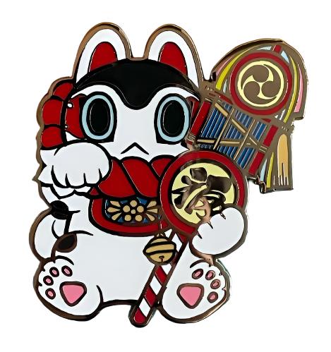 Teresa Chiba Inu Harigon Enamel Pin (Large)