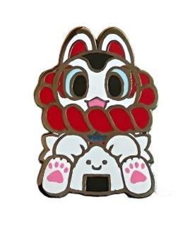 Teresa Chiba Inu Harigon Enamel Pin (Small)