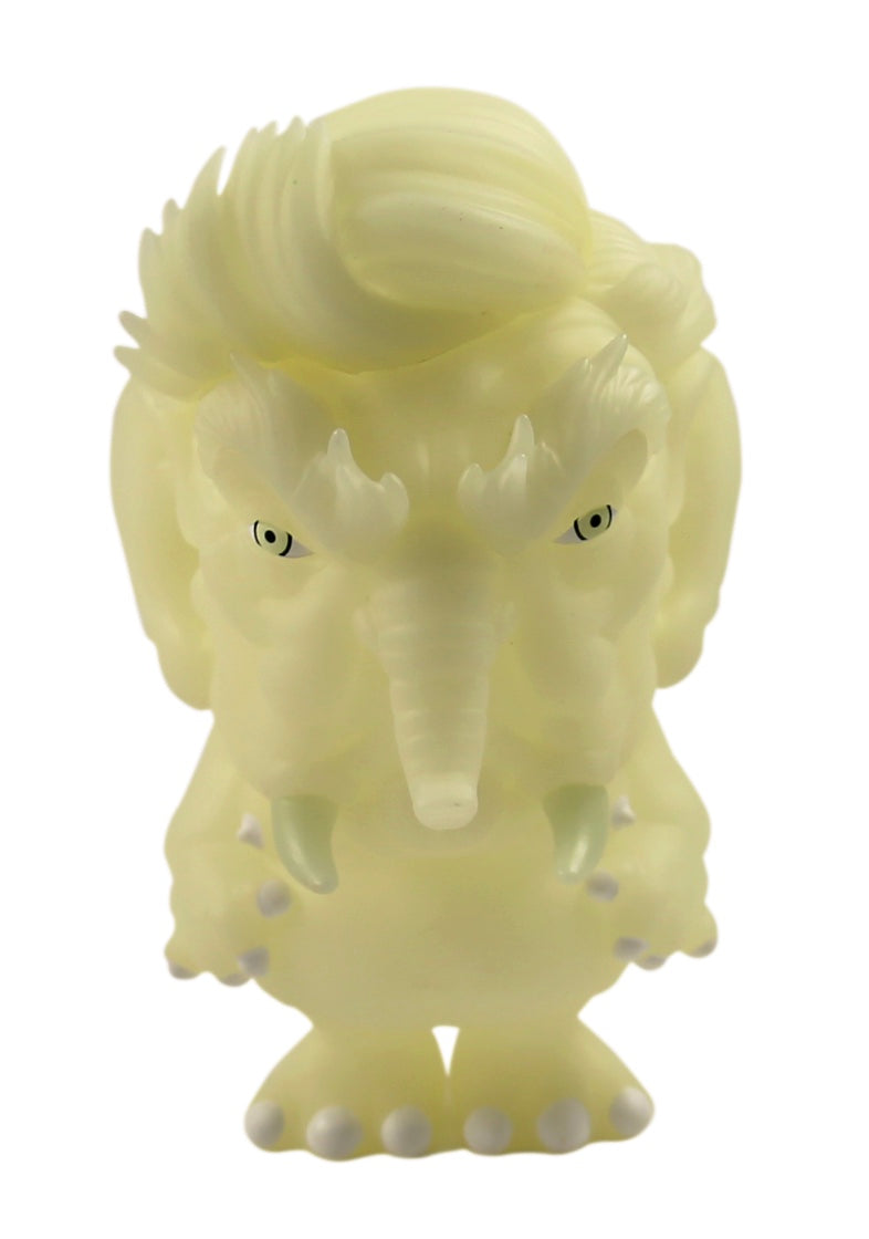 Popaganda Ron English Trunk Orange Elephant Vinyl Figure - GID