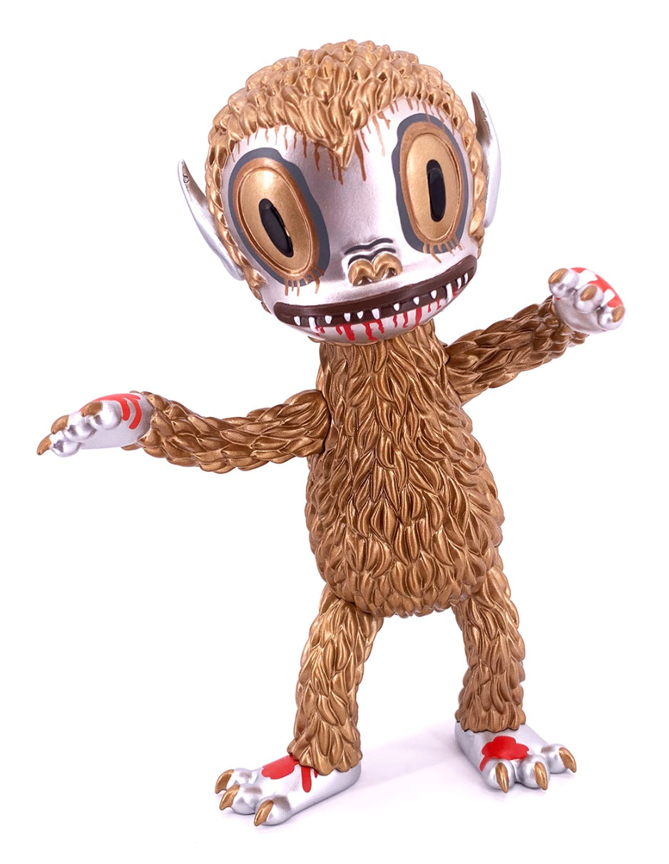 3DRetro x Gary Baseman Ahwroo Vinyl Figure - Metallic Gold