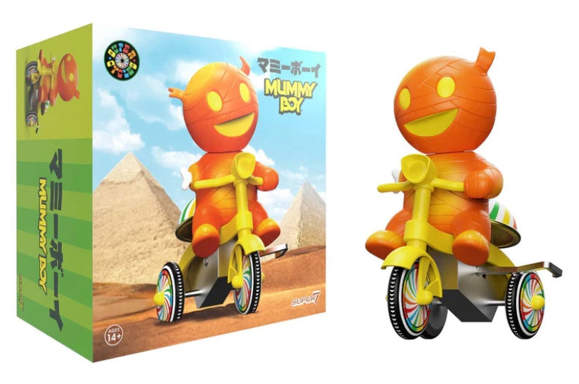Super7 Super Cycles - Mummy Boy (Orange with Yellow Trike)