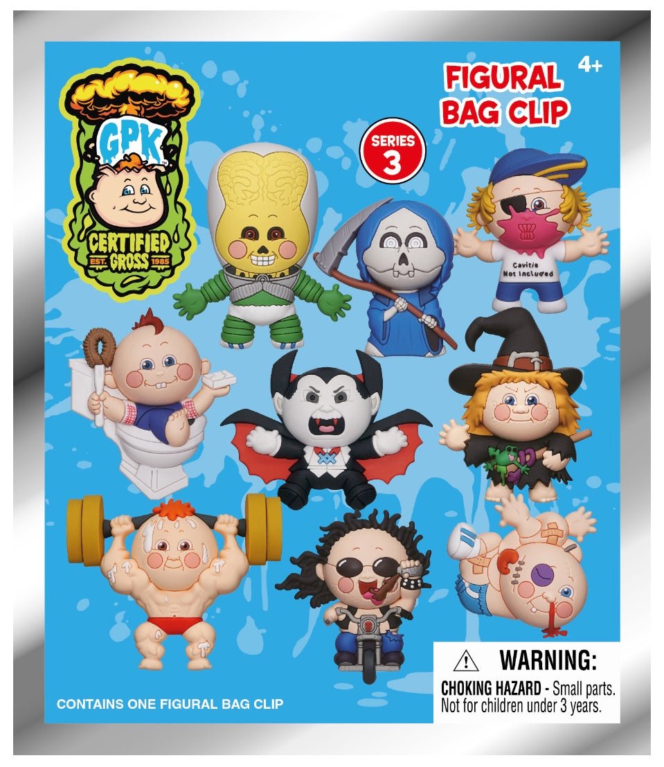 Garbage Pail Kids Series 3 3D Foam Bag Clip Blind Bag