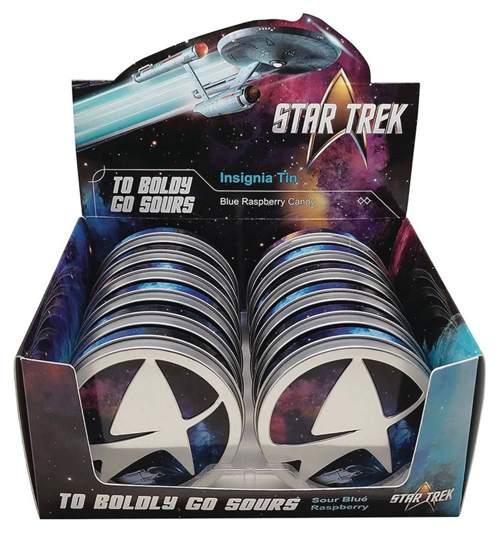 Star Trek Insignia Blue Raspberry Candy Tin