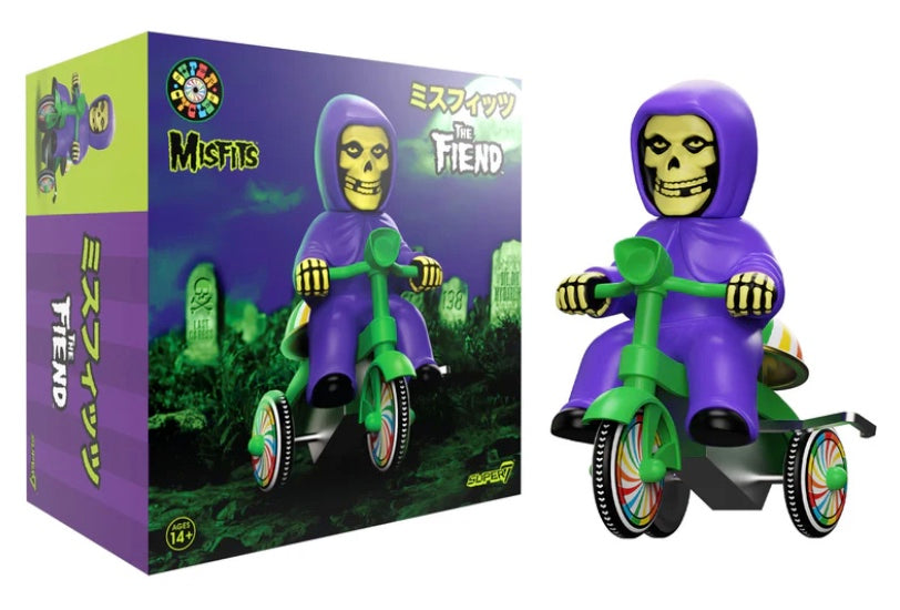 SUPER7 Super Cycles - Misfits Fiend (Purple w/Green Trike)