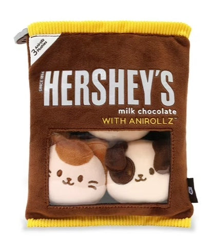 Anirollz Hershey Milk Chocolate Snack Bag Mini Plush Set