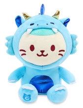 Load image into Gallery viewer, Anirollz Blue Dragon Mint Kittiroll Plush Sitting (Medium)
