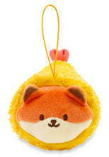 Load image into Gallery viewer, Anirollz Sushi Plush Mini Keychain - Shrimp Tempura Foxiroll
