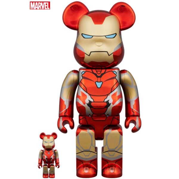 BE@RBRICK IRON MAN MARK85 CHROME Ver. 100％ & 400％