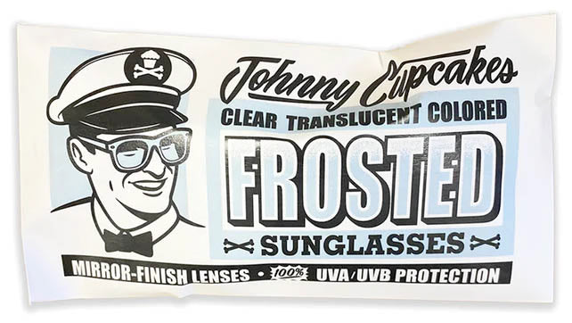 Johnny Cupcakes Script Mirrored Sunglasses