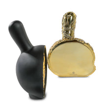 Load image into Gallery viewer, Kidrobot Tristan Eaton 20th Anniversary 12 inch Dunny Head - Matte Black/Gold Electroplate
