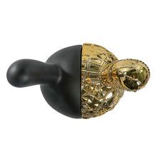Load image into Gallery viewer, Kidrobot Tristan Eaton 20th Anniversary 12 inch Dunny Head - Matte Black/Gold Electroplate
