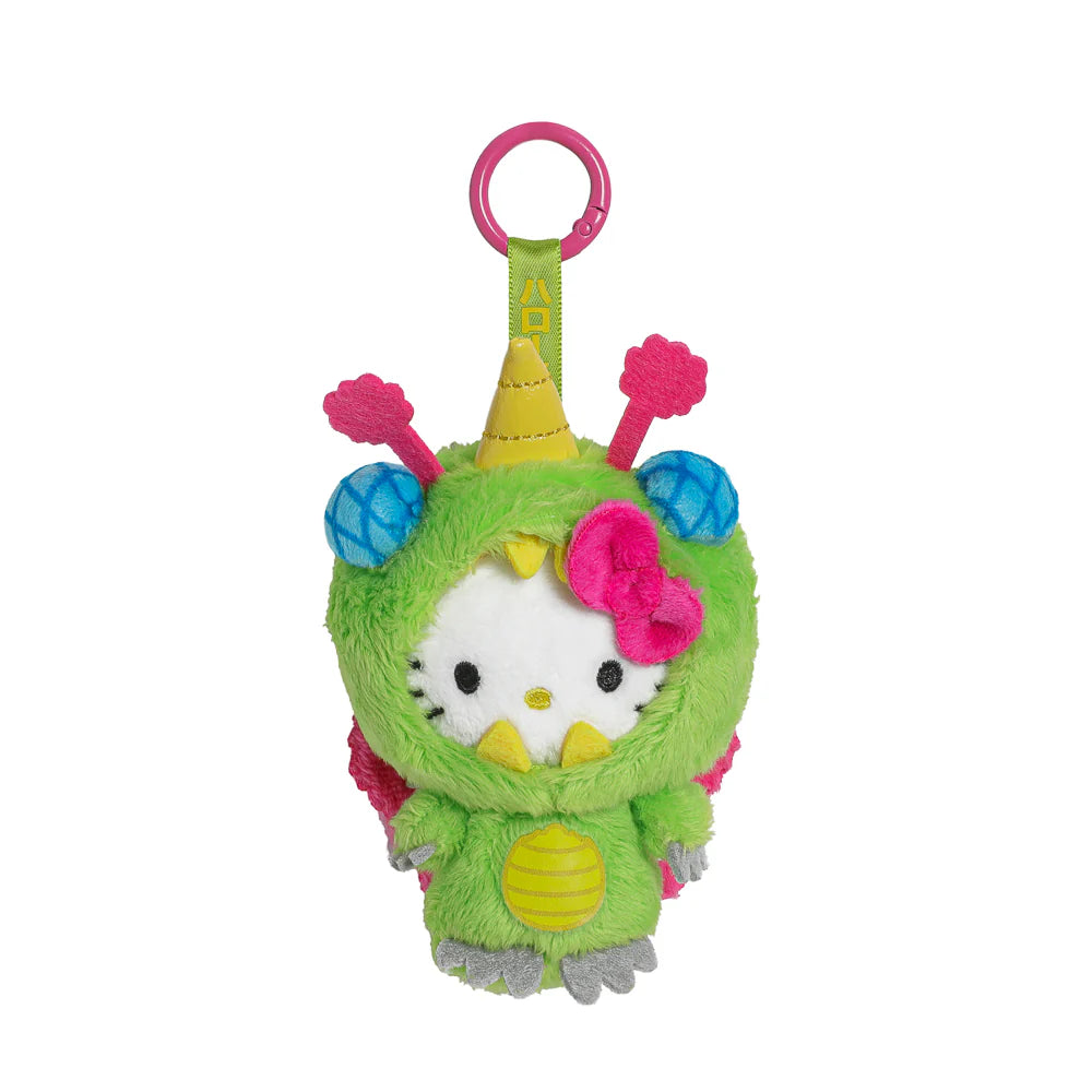 Kidrobot Hello Kitty Plush Charm - Sweet Kaiju Unibee (Green)