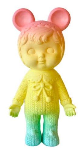 Kodama Girl in Bear Rainbow Sofubi