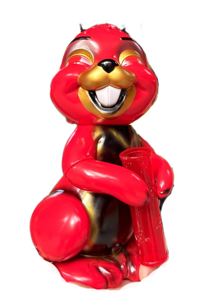 Blackbook Toys x Frank Kozik Bong Bunny Sofubi Figure (Red Colorway)