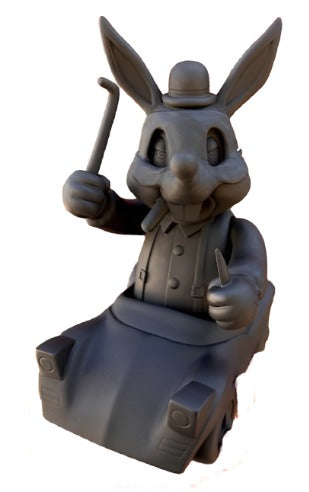 Blackbook Toys x Frank Kozik Lil Alex on Durango Sofubi Figure (Matte Black Colorway)