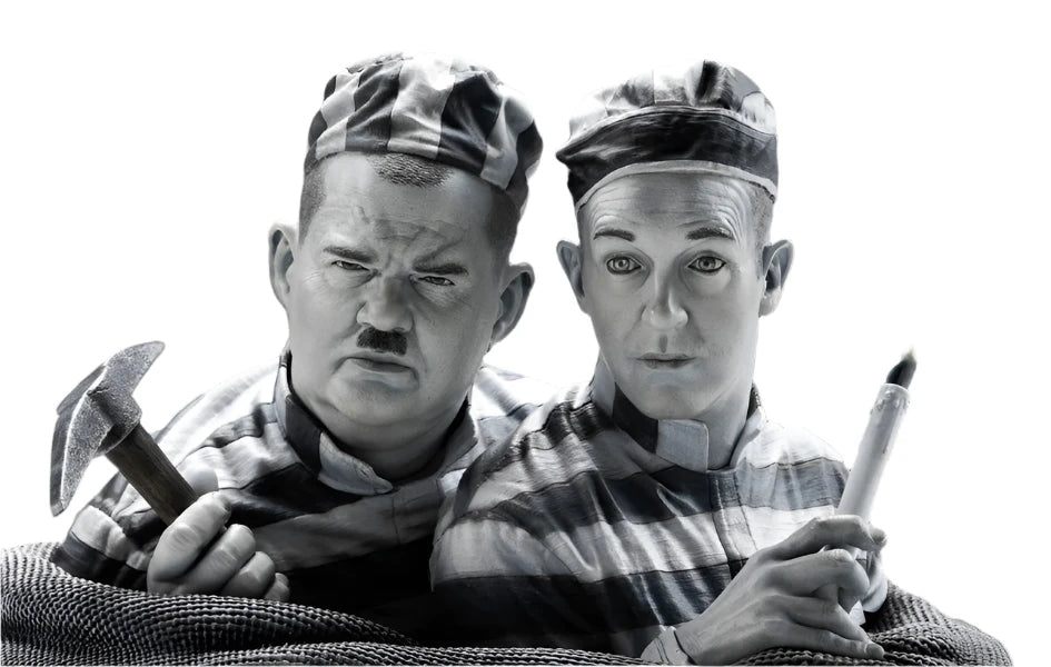 Kaustic Plastik Stan Laurel & Oliver Hardy 1/3 Scale Statue