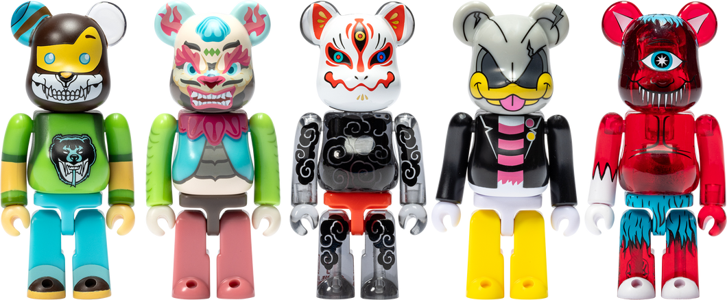 DesignerCon Artist Series 6 BE@RBRICK set 100%